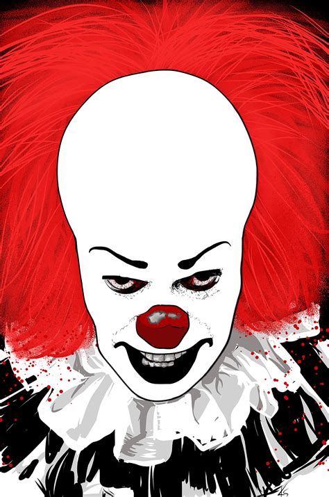 Digital Art Pennywise It Downloadable Art Poster Art Etsy Poster