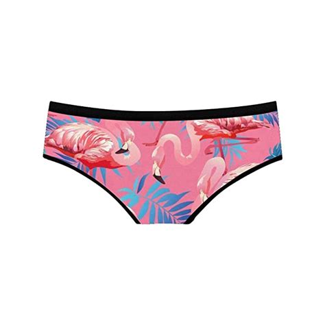 Buy Xozoty Custom Funny Womens Brief Flamingo Tropical Flowers Pink