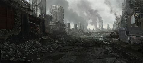 City Ruins 002 By Everlite Matte Painting Post Apocalyptic Art Post