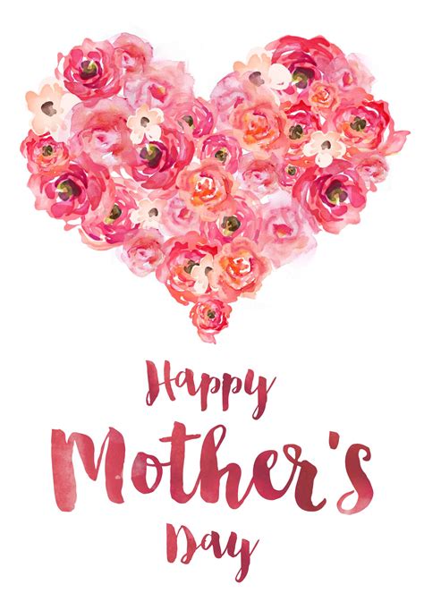 Freebie Friday Mothers Day Card Ash And Crafts Happy Mothers Day