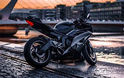 Motorcycle Side Bike Blur Widescreen Background