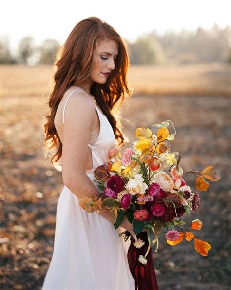Beauty Redhead Bride Bridal Shoot Wedding