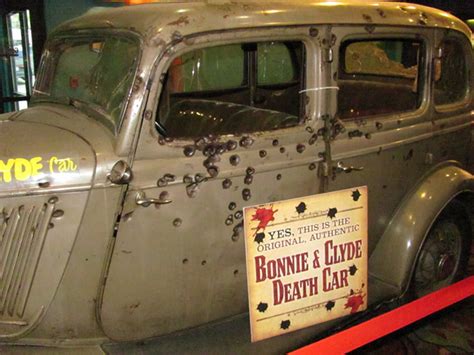 Bonnie And Clyde Death Car 1934 Wow Look At Those Bullet Holes R