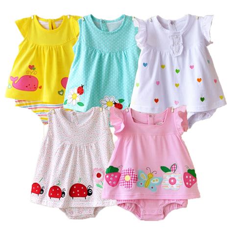 2020 Baby Rompers Summer Baby Girls Clothing Sets Cute Newborn Baby