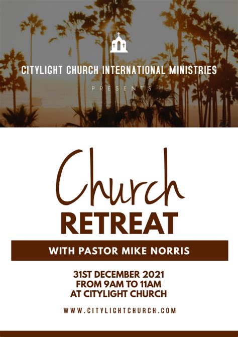 Copy Of Church Retreat Flyer Postermywall