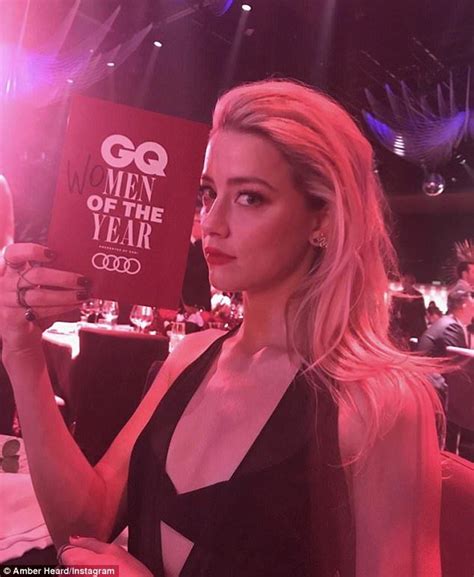 Amber Heard Gives A Racy Display At Gq Men Of The Year Awards Amber