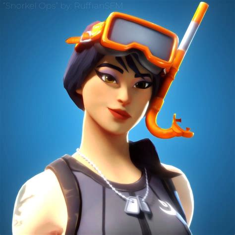 Snorkel ops is a rare outfit in fortnite: Blender Snorkel Ops Art : ShrineOfHeadHunter