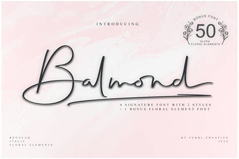 Balmond Handwritten Signature Font - Dafont Free