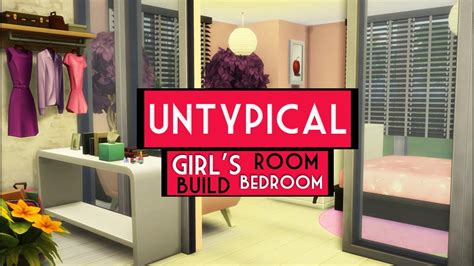 Lets Room Build The Sims 4 Untypical Girls Bedroom Youtube