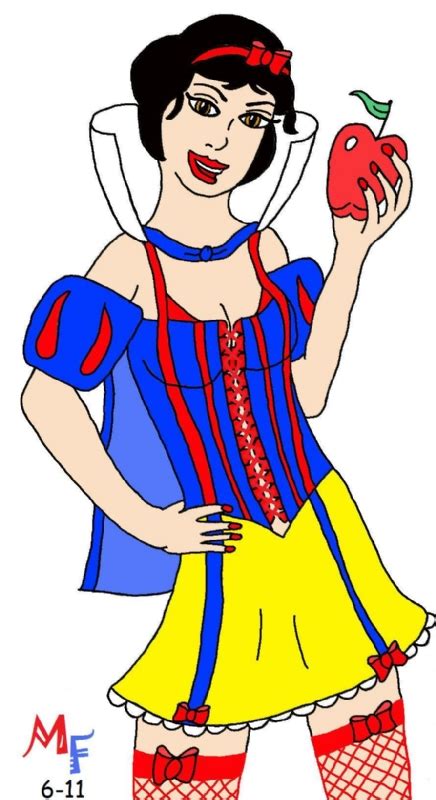 Sexy Snow White In Chris Vickerss Disney Girls Comic Art Gallery Room