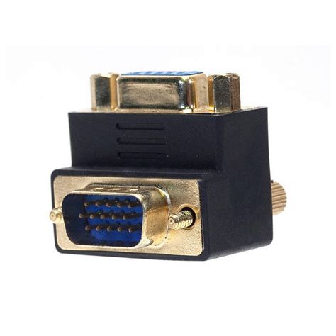 Vga Coupler Female To Male 90 Degree Gold Plated Monoprice