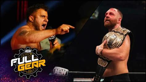 Aew Full Gear 2022 Jon Moxley Vs Mjf World Championship Result