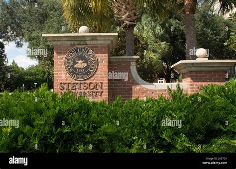 Deland Florida Stetson University College In Small Town Education Stock