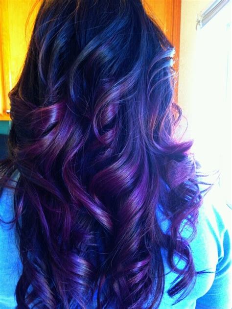 Violet Hair Deep Purple Ombre Hair By Ninascreativecouture On Etsy