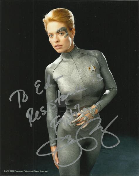 Star Trek Voyager Jeri Ryan By Theautographguy On Deviantart