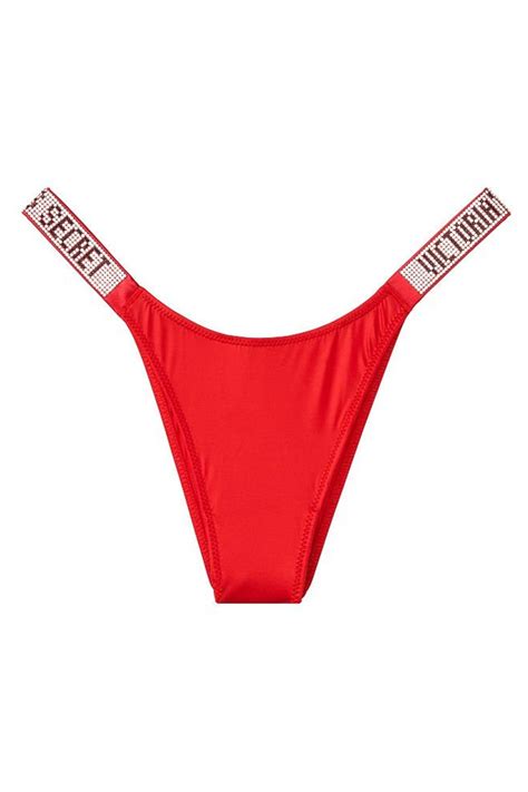 Buy Victorias Secret Lipstick Red Smooth Cheeky Shine Strap Knickers From The Next Uk Online Shop
