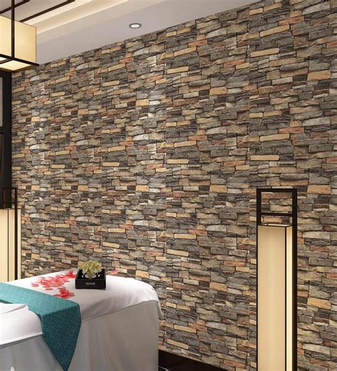 We bring to you the latest visuals of best homes, commercial, architectural marvels, and top interior design trends. Buy Grey 3D Stone & Tile Pattern Design Wallpaper By ...