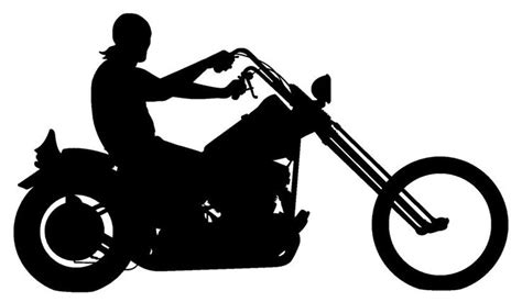 Pin By Erin Marker On Cricut Silhouettes Motorcycle Drawing Biker