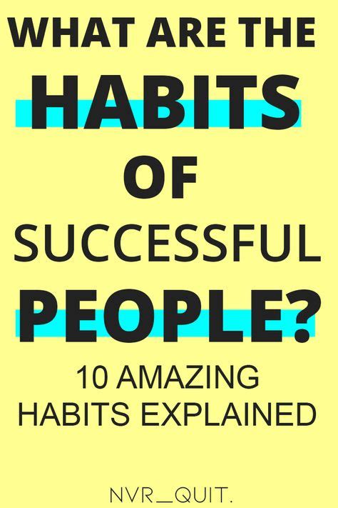 45 Best Habits images in 2020 | Habits of successful people, Habits ...