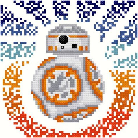 Free counted cross stitch patterns are easy to save and print out for use in creating lovely home decorations and gifts. Star Wars BB-8 - Modern Cross Stitch Pattern PDF - Instant ...