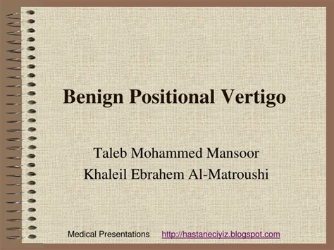 Ppt Benign Positional Vertigo Powerpoint Presentation Free Download