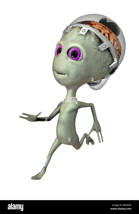 Alien Martian Cartoon Illustration Hi Res Stock Photography And Images