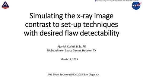 Pdf Simulating The X Ray Image Contrast To Set Up Techniques · Cross Sectional Geometry Of