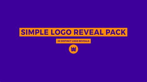Simple Logo Reveal Template Pack 20 Minimal Logo Animations