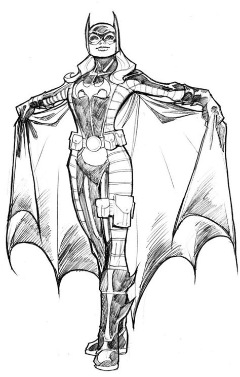 Coloriage Batgirl gratuit à imprimer et colorier