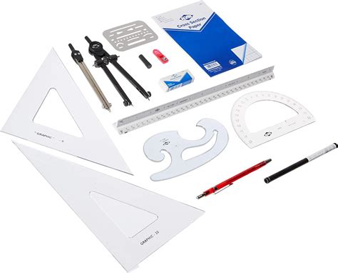 Alvin Bdk 1a Basic Beginners Drafting Architects Kit Pack Of 14