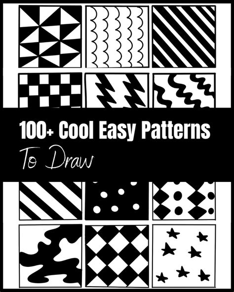 100 Cool Easy Patterns To Draw The Clever Heart