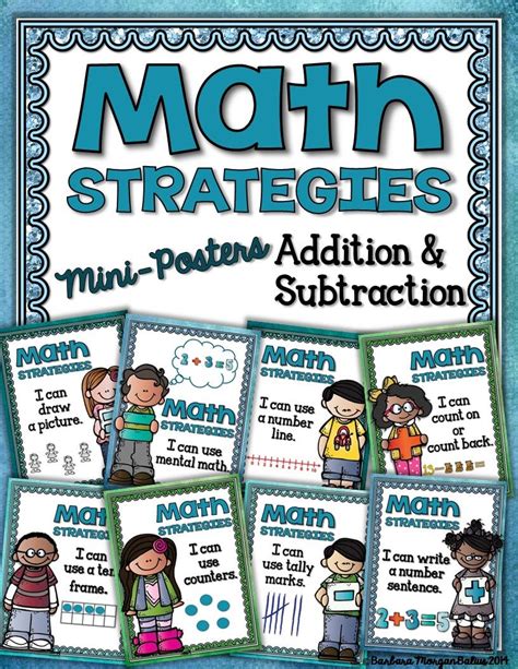 Math Strategies Addition And Subtraction Mini Anchor Charts Math