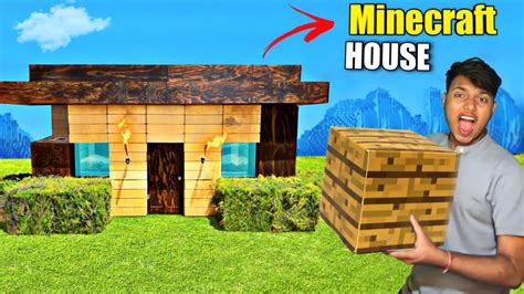 I Built Minecraft House In Real Life Creepergg