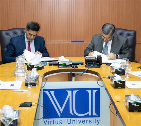 Punjab Higher Education Commission And Virtual University Of Pakistan Signed A Memorandum Of