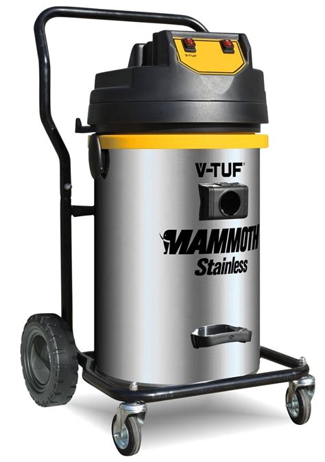 V Tuf Mammoth Stainless 80l Wet And Dry Twin Motor Industrial Vacuum
