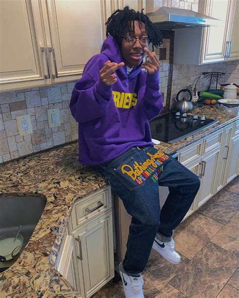Vlone Friends Purple Hoodie Worn By Lil Tecca On His Instagram Account