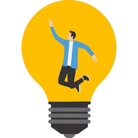 Premium Vector Business People Success Idea Inside A Lightbulb Vector