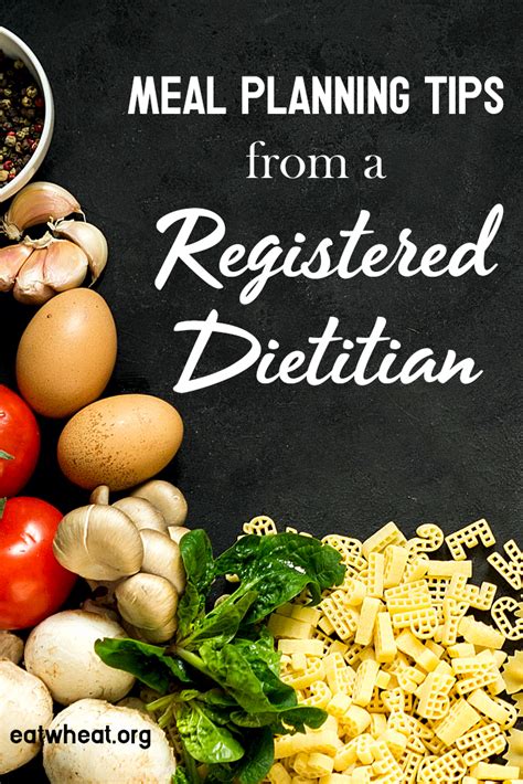 Courses approved by the cdr & others. Meal Planning Tips from a Registered Dietitian | Eat Wheat ...