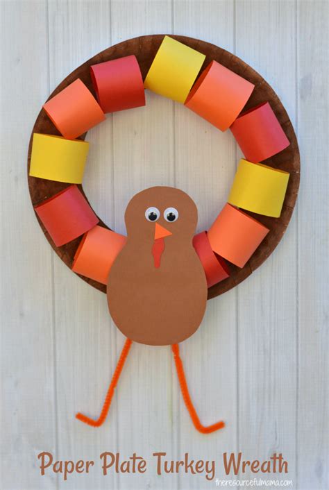 Thanksgiving Wreath Craft For Preschoolers