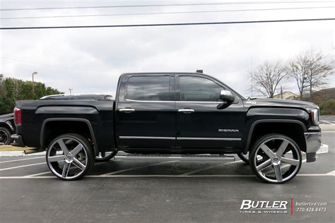 Gmc Sierra With 28in Dub Baller Wheels Exclusively From Butler Tires