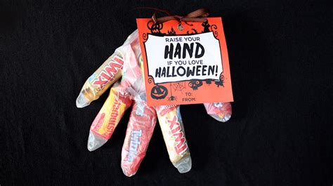 Halloween Hand Treat Bags Free Printable B Superb