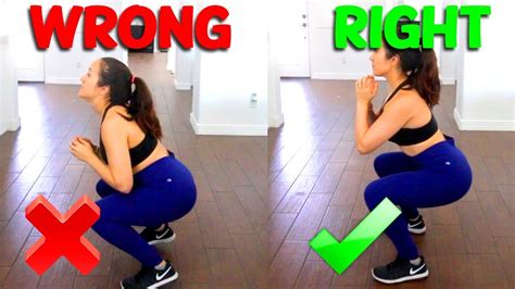 How To Squat Properly The Right And Wrong Way To Do Squats Youtube