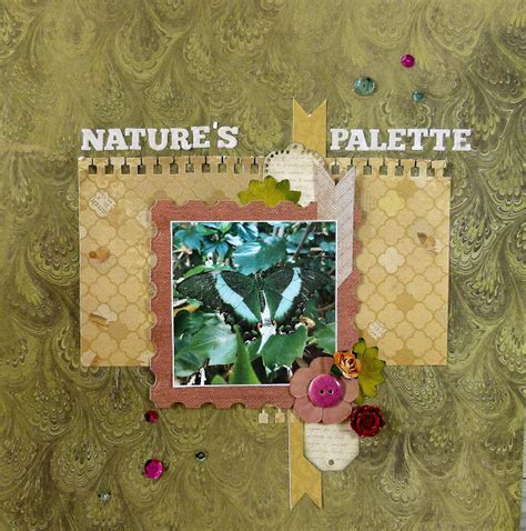 Trimcraft First Edition Falling Leaves Scrapbook Layout Life In A