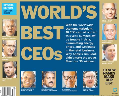 The Best Performing Ceos In The World Infographic