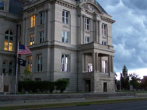 Terre Haute In A Haunting Photo Of Our Newly Renovated Courthouse In