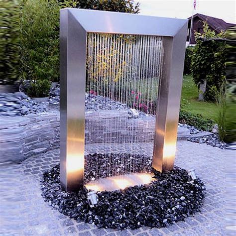 Garden Water Feature Stainless Steel Outdoor Fountain For Sale CSS 251