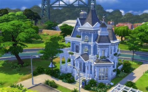 The Little Blue Victorian House By Alexiasi At Mod The Sims Sims 4