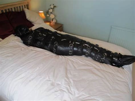 Genuine Leather Sleepsack Mummification Straitjacket Neoprene Etsy Uk