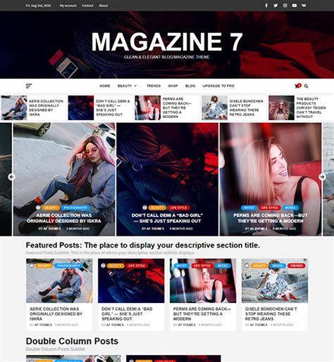Magazine Wordpress Magazine Theme Beautiful Themes