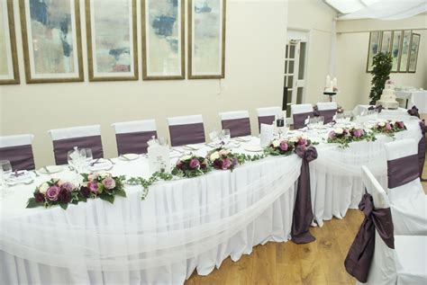 Accent your tables with our wedding candles and decor. Mere Court Wedding flowers: Dusky lilac, pink and ...